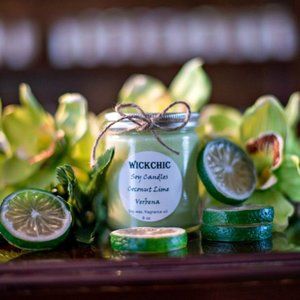 Coconut Lime scented Soy candle